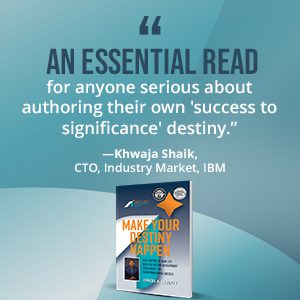 Book recommendation quote on blue background.