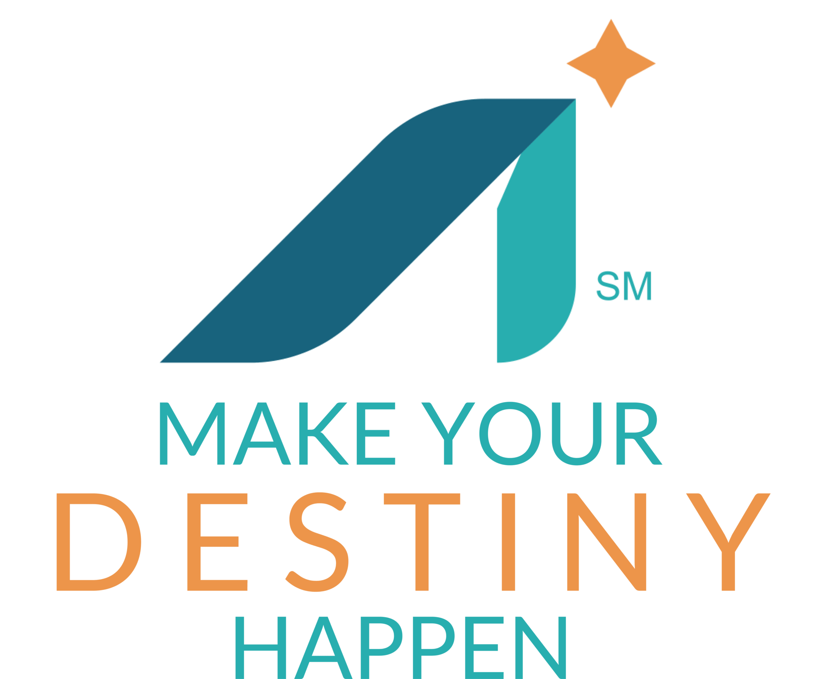 Make Your Destiny Happen" motivational logo.